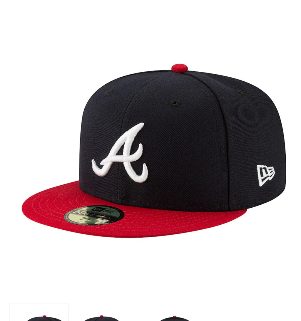 Atlanta Braves 59FIFTY MLB AC Perf Navy Cap