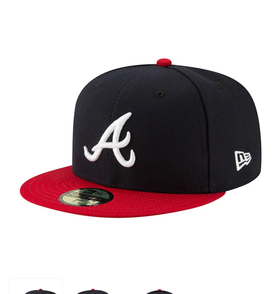 Atlanta Braves 59FIFTY MLB AC Perf Navy Cap