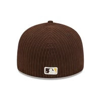San Diego Padres 59FIFTY Pre Curved Chenille Pop Dark Brown Cap